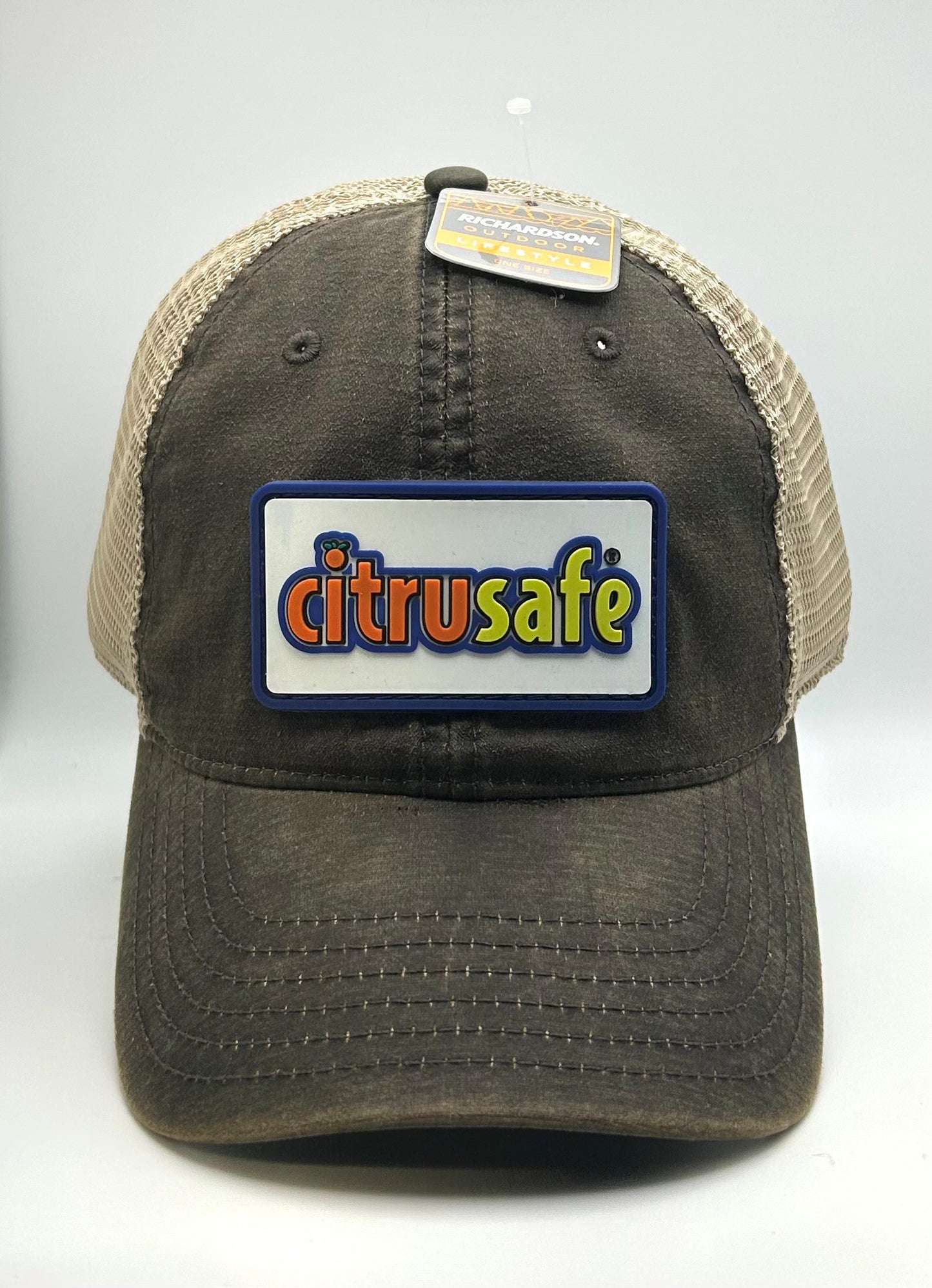 Citrusafe Patch Hat - Richardson Garment Washed Trucker Hat (Low Profile)