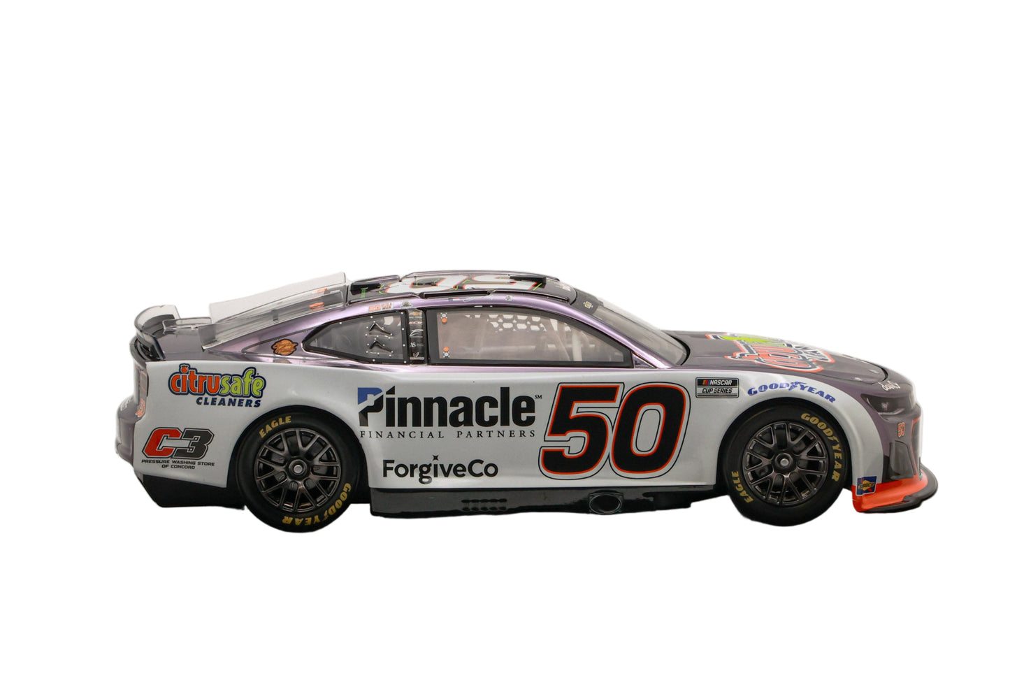2025 BURT MYERS CITRUSAFE CLEANERS 1:24 COLOR CHROME ARC LIONEL RACING DIECAST