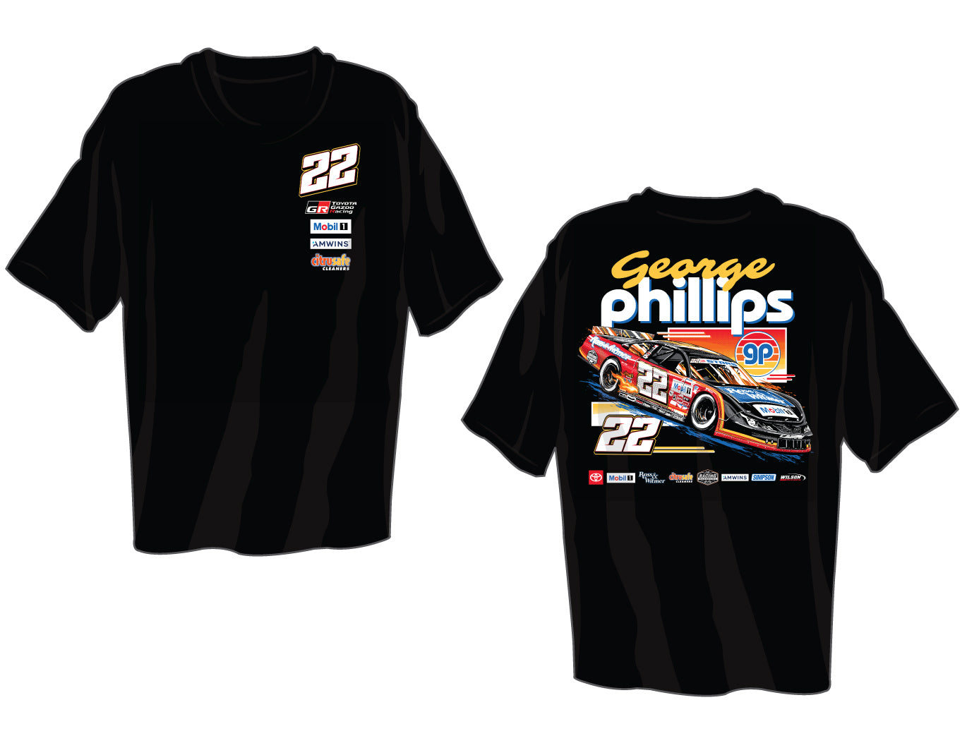 22 George Phillips Racing Short Sleeve T-Shirt