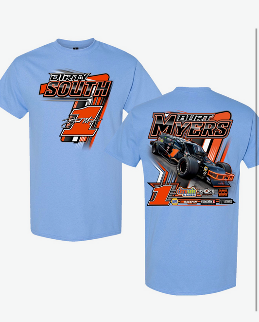 1aa Burt Myers 2026 Bowman Gray Design BLUE T-shirt