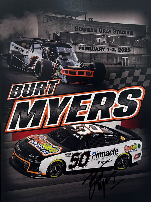 Autographed Burt Myers Clash Hero Card (LIMIT of 2)