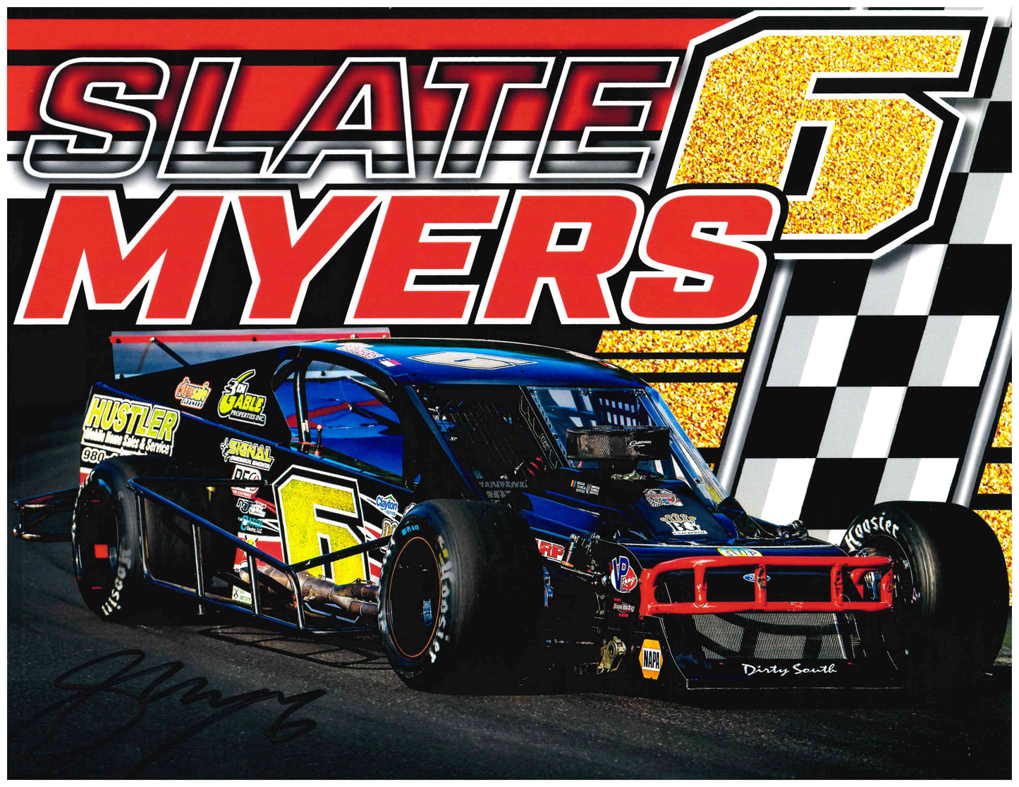 Slate Myers Bowman Gray 6 Car Hero Card