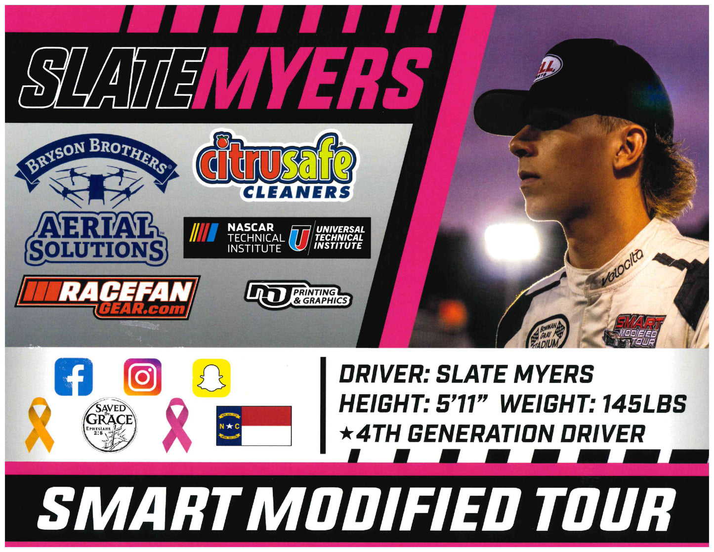 Slate Myers SMART #4 Car Hero Card